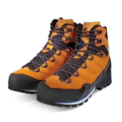 Mammut Buty trekkingowe Kento Advanced High GTX (buty górskie częściowo odporne na raki, wodoodporne) żółto/czarne męskie